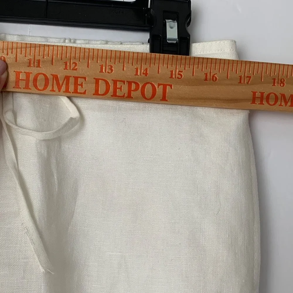 Kim Roger’s Cropped Linen with Drawstring Pants Size 10P